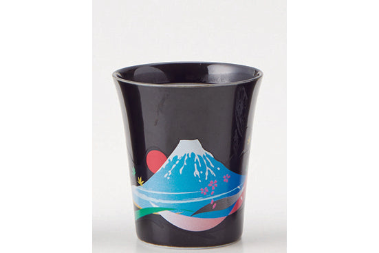 富士山のカップ 黒(小)温感カップ 富士山 SP3J52-19 – GC Yamasaki-onlineshop